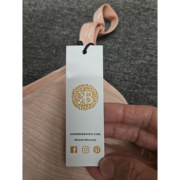 NWT KINDRED BRAVELY Sublime Hands Free Pumping Nursing Bra Pink Heather M Busty - Picture 3 of 5